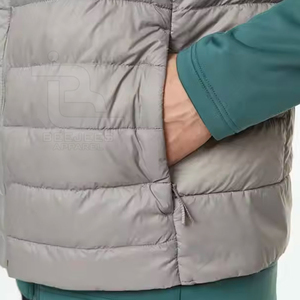 เสื้อกั๊กขนเป็ดแบบลำลองของผู้ชายมาใหม่เป็นมิตรกับสิ่งแวดล้อมระบายอากาศได้ดีมีโลโก้ออกแบบได้ตามต้องการ - Product Image 6