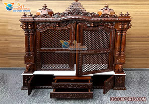Atractivo Mandap de Madera para Bodas Indias, Maravilloso Mandap de Madera con Diseño de Pavo Real en Londres, Decoración de Mandap de Madera para Bodas Hindúes en Canadá - Product Image 5