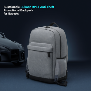 Zaino Promozionale Antifurto Sostenibile Bulman in RPET per Gadget - Product Image 3