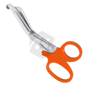 Tijeras de vendaje universales hechas a medida, mango de plástico naranja de 5,12 ", venta al por mayor, tijeras Lister de acero inoxidable, instrumentos médicos - Product Image 6