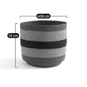 ตะกร้าผักตบชวาหลากสีสำหรับตกแต่งบ้านตะกร้างานหัตถกรรมจากเวียดนาม - Product Image 5