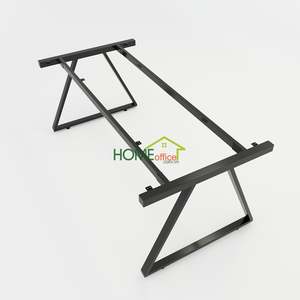Table de conférence contemporaine Trapeze II Concept 180x90 avec pieds d'assemblage robustes HBTH011 - Product Image 3