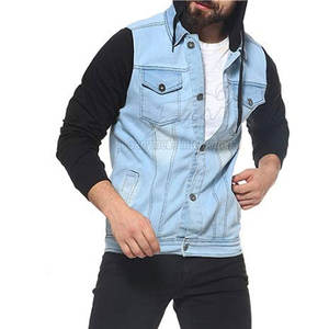 Chaqueta de Mezclilla para Hombre de Manga Larga, Nueva Llegada de Fábrica, Chaqueta de Mezclilla para Hombre Personalizada al por Mayor - Product Image 3