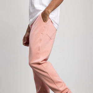 Pantalones ajustados informales para hombre 100% algodón transpirable medio recto personalizable Marca Diseño de Moda teñido liso OEM ODM Bienvenido - Product Image 4