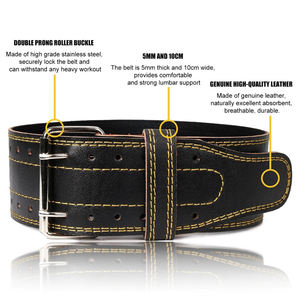 Ceinture d'haltérophilie de puissance 2025 Support personnalisable 2025 Ceinture de levage à boucle de performance personnalisée maximale - Product Image 6