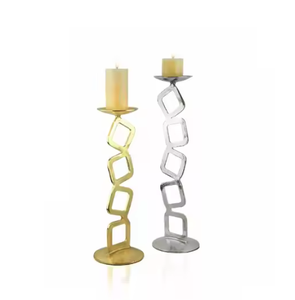 Juego de Dos Portavelas de Alta Calidad, Centro de Mesa para Interiores, Decoración de Iluminación, Portavelas de Pie para Decoración de Bodas - Product Image 1