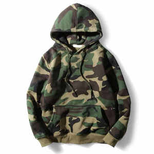 Nuevas llegadas Colección de invierno Sudaderas con capucha de sublimación para hombres Etiqueta privada MOQ bajo Hombres Ropa de calle Sudadera con capucha estilo camuflaje - Product Image 1