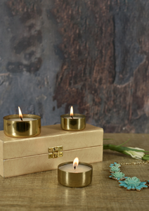 High Quality Round Shape Gold Metal Candle for Indoor and Outdoor Home Decoration - Product Image 2