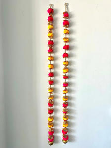 Laine Pom Pom perlé cloches chaîne pour décoration de mariage guirlandes pour Festival toile de fond Haldi Mehandi Sangeet décoration - Product Image 2