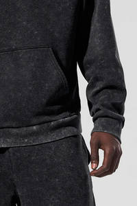 เสื้อฮู้ดผู้ชายผ้าฝ้ายแบบมีฮู้ดขนาดใหญ่พิเศษใส่ได้ทั้งชายและหญิงเสื้อฮู้ดผ้าลินินแนววินเทจไซส์ใหญ่พิเศษโลโก้ออกแบบได้ตามต้องการสำหรับฤดูหนาว - Product Image 6