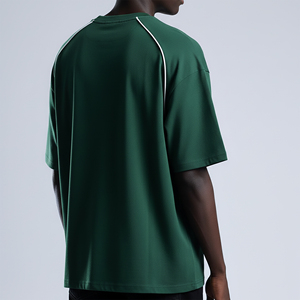 Camiseta de Manga Corta Blanca de Algodón 100% de Corte Holgado, Estilo Hip Hop, Personalizada de Alta Calidad para Hombre - Product Image 6