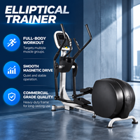Elliptique de fitness commercial BN Stable avec cadre en acier et écran LCD, fonctionnement silencieux, pour usage en club de fitness