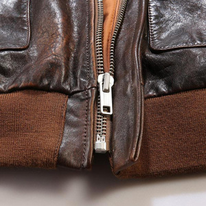 Blouson d'aviateur pilote OEM avec impression de logo personnalisé, broderie, vêtements de ville pour hommes pour femmes, vêtements d'extérieur à la mode décontractés - Product Image 3