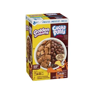 Céréales petit déjeuner Golden Grahams, goût de biscuits Graham, grains entiers, taille familiale, 18.9 oz