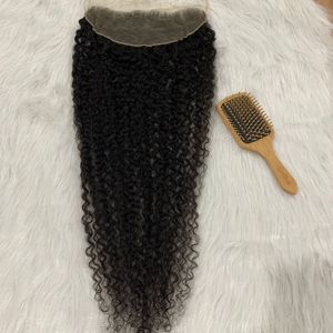 Hair Extensions Human Hair Frontal 13x6 Transparent <b>Lace</b> Vietnamese Hair Burmese Curly Texture for Frontal <b>Lace</b> Wig 30 Inches - Product Image 1
