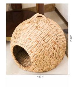 ตะกร้าหวายใส่สัตว์เลี้ยงสำหรับใส่แมวและสุนัข,ถ้ำแฮนด์เมดน่าดึงดูดสินค้าจากเวียดนาม - Product Image 2