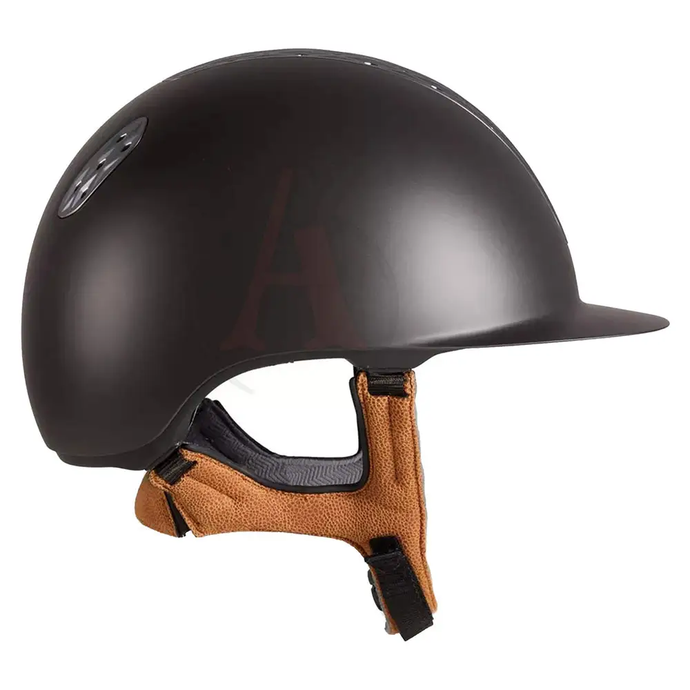 Horse Racing Helmet Polo Helmet Manufacturer Best Quality Horse Riding Helmet Fiber Shell Covered Fabric