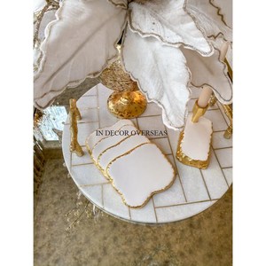 Most Demanding Black And Silver Color Unique Shape Designer Coasters For Drinks Table Centerpiece Decor Supplies From India - Product Image 6