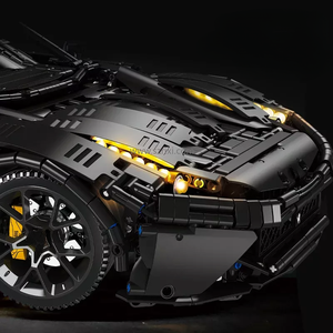 Jie yıldız 91102 teknik süper spor araba DIY yapı taşı seti noel hediyesi için Boys şehir yarış serisi için 3097 adet - Product Image 4