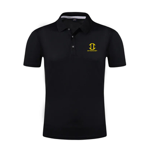 Chemises d'été décontractées pour hommes en tricot imprimé 100% coton brodé à séchage rapide respirantes à manches courtes pour le golf, le football et le tennis - Product Image 1