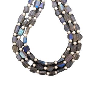 21 pièces de perles de pépites à facettes, Labradorite naturelle, pierre précieuse, vrai bleu, feu, perceuse, gros, fabrication - Product Image 1