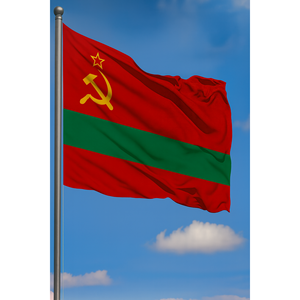 Transnistria Outdoor <b>Flag</b> 3x5ft Nylon Polyester Plastic Pennant with Digital Printing Aluminum Flagpole - Product Image 2