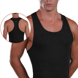 Camiseta Deportiva sin Mangas de Spandex/Algodón para Hombre, Estilo Informal para Verano, Diseño Liso Personalizado con Logotipo Propio, Estilo Formal, Secado Rápido - Product Image 5