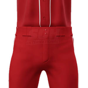 Uniforme de Béisbol Personalizado con Logotipo, de Alta Calidad, Secado Rápido, Ligero, Transpirable, con Bolsillos y Cuello en V Extra Grande, Unisex - Product Image 4