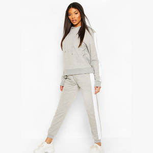 Conjunto de chándal de mujer Traje de manga larga con logotipo personalizado, estilo Streetwear, fabricante de fábrica OEM. - Product Image 6