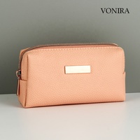 Vonira — Kit de pinceaux à maquillage, outil pour le voyage, très économique, en taille Mini, couleur rose, 6 pièces