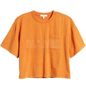 เสื้อยืดครอปสำหรับผู้หญิงผลิตจากปากีสถาน - Product Image 1