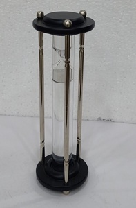 Minuterie de sable de Sablier En Bois Fait Main Sablier Horloge Cadeaux Créatifs Jouet Bureau À Domicile Bureau Décor Lot de 2 - Product Image 3