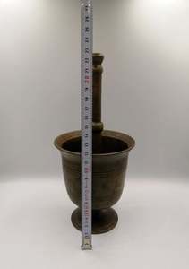 Nuevo diseño, mortero de latón, accesorios de cocina de Metal para el hogar, restaurante, molinillo de hierbas y especias, trituradora para sal, comida, medicina - Product Image 3