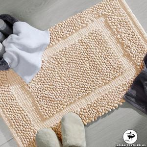 Ultra Soft Cotton <b>Chenille</b> Handmade Tufted Bath Area <b>Rug</b> Latest Anti-Skid Design Absorbent and Washable for Home or Hotel Use - Product Image 2