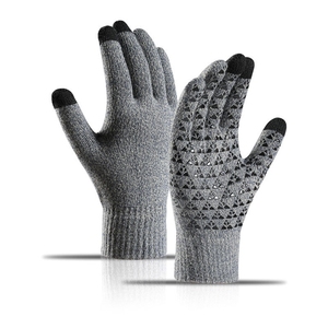 Winter Waterproof Warm Knitted Gloves Thickened <b>Padded</b> for Screen Anti-Slip for Outdoor Riding and Daily Use in Cold Weather - Product Image 2
