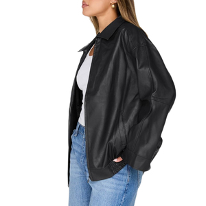 Best Selling Women's Leather <b>Jacket</b> Custom Logo Factory Wholesale Price Winter Clothing Women's <b>Jackets</b> In 2026 - Product Image 3