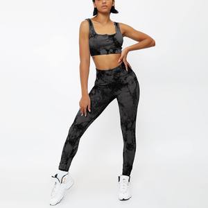 Ropa de gimnasia femenina Conjunto de yoga Sujetador deportivo acolchado Mujeres sin costuras Push up Fitness Wear Conjunto de yoga para adultos - Product Image 6