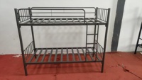 Lit superposé double Besteel au design moderne pour adultes, en acier robuste, démontable, garantie 2 ans, lit double/grand lit