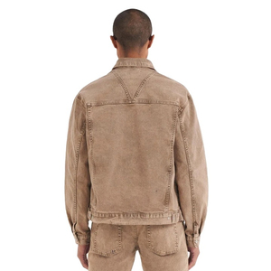 Veste en jean pour homme d'hiver respirante au design personnalisé avec logo personnalisé sur le devant en coton 100% Style streetwear - Product Image 2