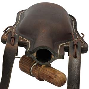 Frasco de piel de vaca curtido vegetal genuino hecho a mano botella de cuero medieval cantina de Pakistán - Product Image 4