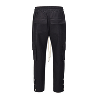 Celana Taktis Kargo Ukuran Besar Unisex, Bernapas, Tahan Angin, Tahan Air, Multi-Saku, Kancing, Kasual, Musim Panas Gugur, Outdoor, Bermotif