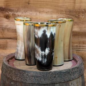 <b>African</b> Horn Finished Design Beer Drinking Buffalo Horn Glass Manufacturer Table Top Horn Glass Wholesale Exporter - Product Image 3