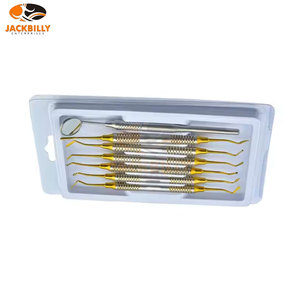 Kit de instrumentos de relleno compuestos de acero inoxidable al por mayor, suministros dentales hospitalarios, juego de restauración de amalgama de ionómero de vidrio, médico - Product Image 5