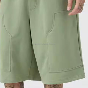 Custom Luxury Soft Velour 100% Cotton Track <b>Shorts</b> Men Side Stripe Embroidery Logo Casual Slim Fit Quick Dry <b>Velvet</b> <b>Shorts</b> - Product Image 5