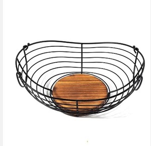 Cesta de fruta de alambre de exhibición de malla de fregadero decorativo de hierro para colgar en la pared para Cocina - Product Image 5