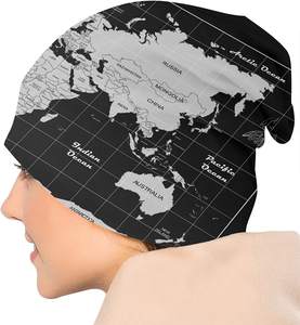 Gorro de punto acrílico personalizado unisex con logotipo de invierno, color liso, teñido en blanco, diseño con puños, para la playa - Product Image 6