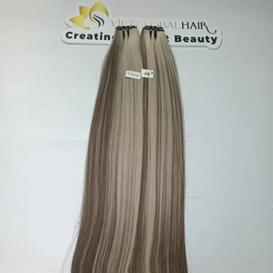 2024 chaud été Balayage couleur cambodgien vierge grade brut vietnamien extensions de cheveux humains et perruques trame droite naturelle - Product Image 1