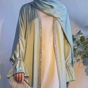 Women's Elegant Modest Hand Embroidered Rayon <b>Abayas</b> - Product Image 1