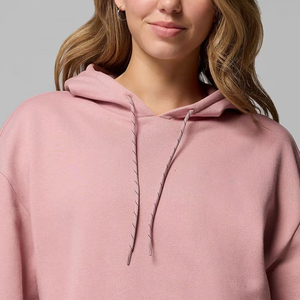 Sweat-shirt pour femme respirant à prix avantageux et réglable avec logo personnalisé en couleur unie pour les acheteurs en gros avec manches longues, vêtements décontractés - Product Image 2