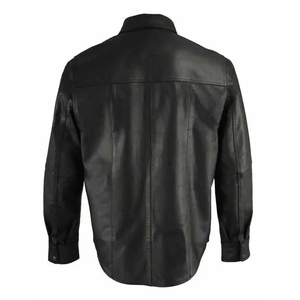 เสื้อหนังใส่สบายสำหรับผู้ชายเสื้อหนังกลับสีต่างๆจากผู้ผลิต - Product Image 2